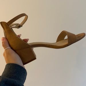 Beige heels (sandals)